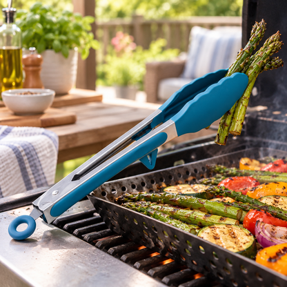 Kitchen Tongs For Cooking With Silicone Tips