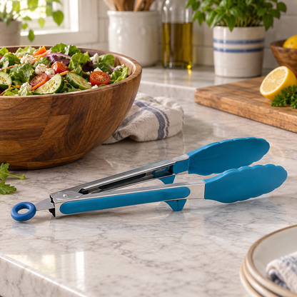 Kitchen Tongs For Cooking With Silicone Tips