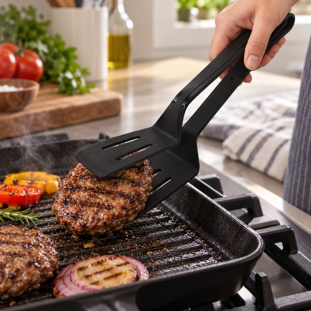 Silicone BBQ Tongs