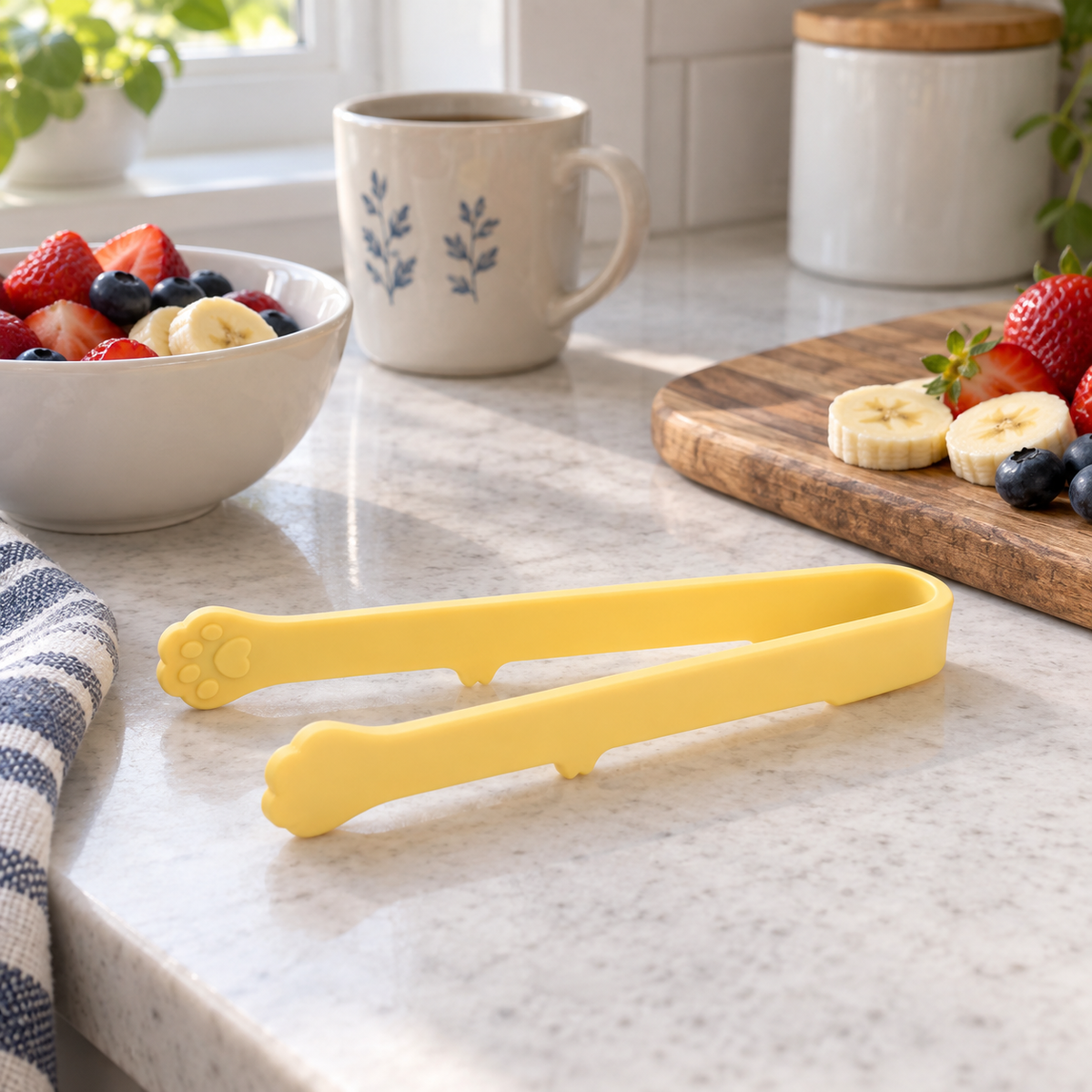 Silicone Cat Paw Kitchen Tongs