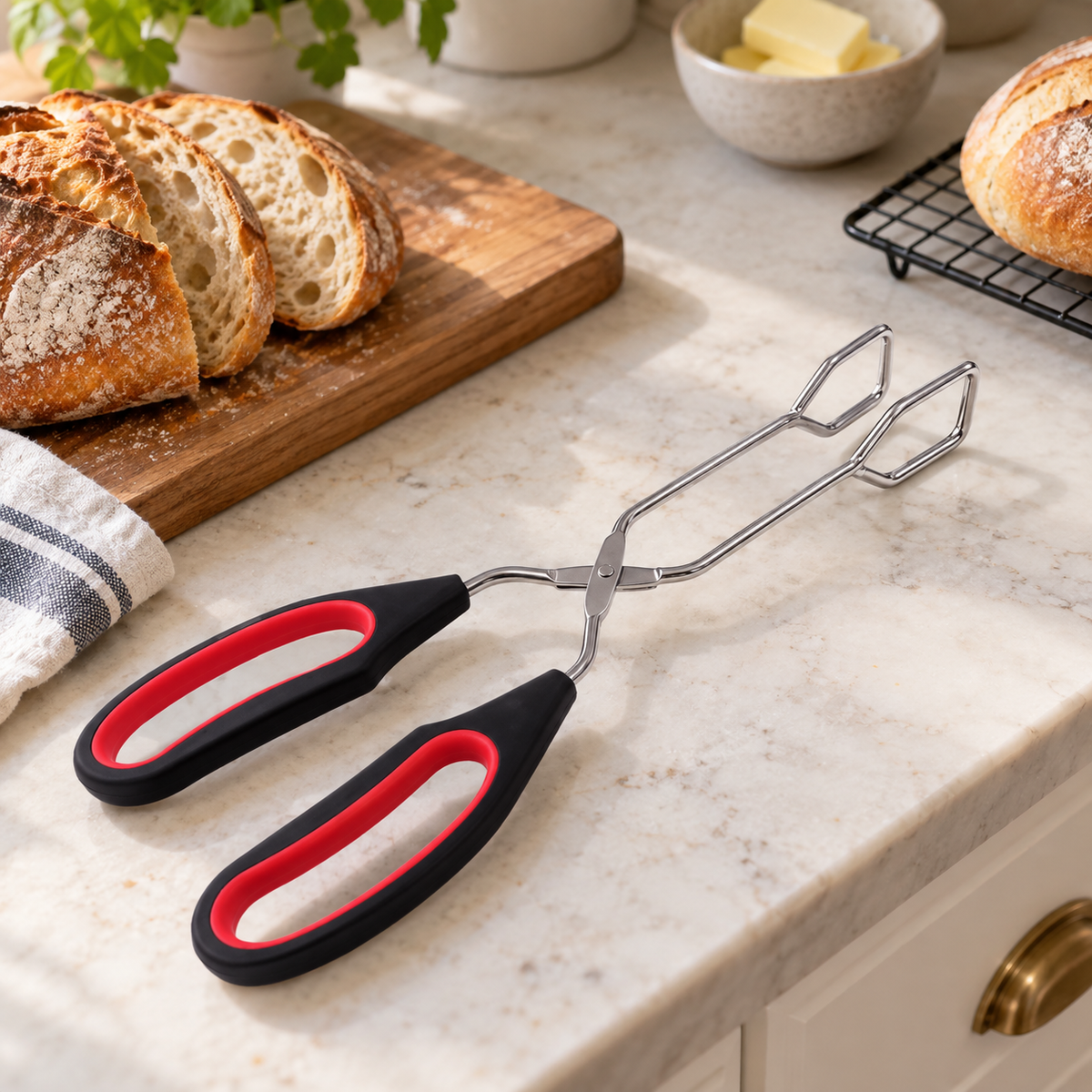 3 Pcs Scissor Tongs