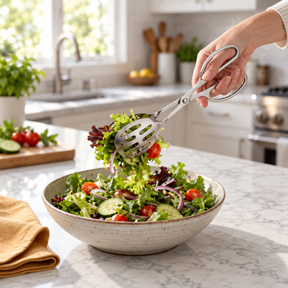 Stainless Steel Scissor Serving Tongs
