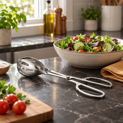 Stainless Steel Scissor Serving Tongs