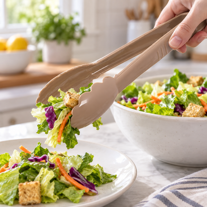 Heat Resistant Plastic Salad Tongs